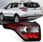 FIONE for Ford Escape Kuga Outer Tail Light Assembly 2017 2018 2019 Brake Rear Lamp Stop Indicator Light Left Driver Side LH GJ5Z13405C