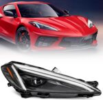 FIONE C8 10 Pins Full LED Headlight Assembly for Chevy Corvette 2020-2025