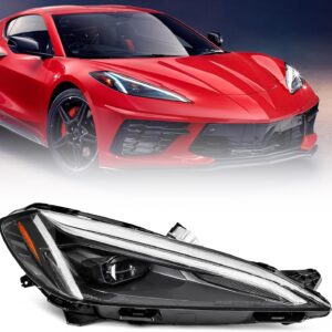FIONE C8 10 Pins Full LED Headlight Assembly for Chevy Corvette 2020-2025