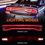 FIONE Liftgate Center Tail Light for Dodge Charger 2011 2012 2013 2014 57010652AF Rear Lamp LED Brake Light Taillight Assembly