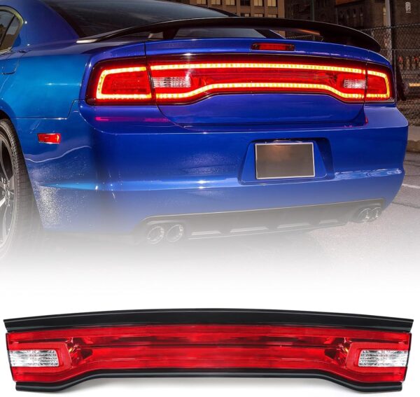 FIONE Liftgate Center Tail Light for Dodge Charger 2011 2012 2013 2014 57010652AF Rear Lamp LED Brake Light Taillight Assembly